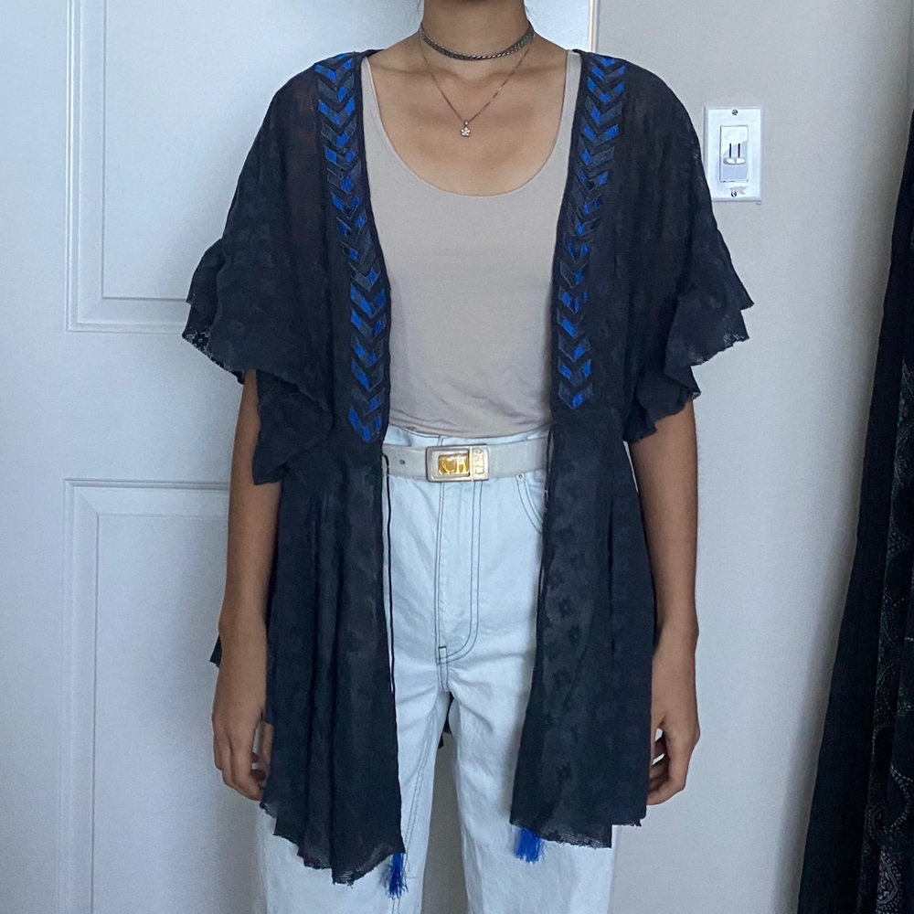 NWOT Free People lace kimono
